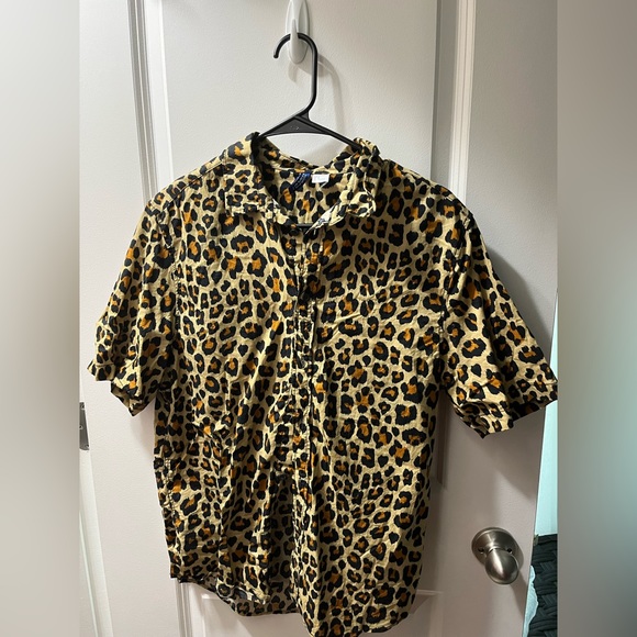 Shirts Mens Button Down Leopard Print Shirt Poshmark